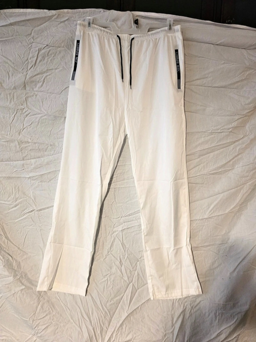 New Balance White Track Pants Size 7 Like New